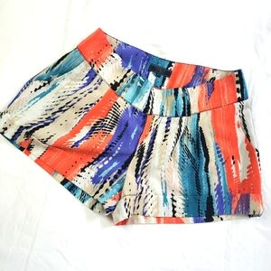 Guess Women's Multi-Colored Pleated Shorts